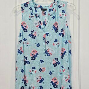 Talbots Sleeveless Floral Top
